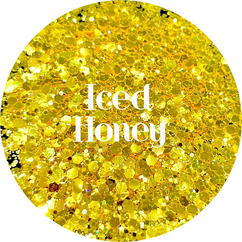 Yellow Polyester Glitter | Craft Glitter | Glitter for Arts & Crafts | Tumblers | Cosmetics | Nails | Epoxy Resin Art | Slime | DIY | Body Glitter | 1