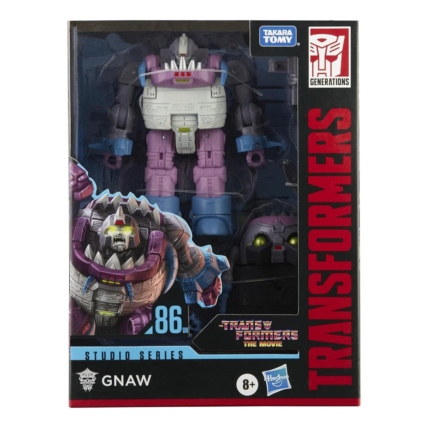 Transformers Toys Studio Series 86-08 Deluxe Class The The Movie 1986 Gnaw Action Figure - Ages 8 and Up, 4.5-inch