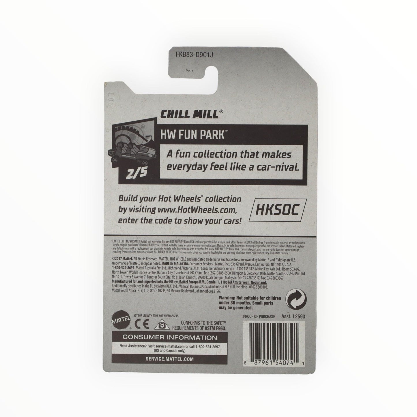 Hot Wheels Zamac Chill Mill, Fun Park 2/5