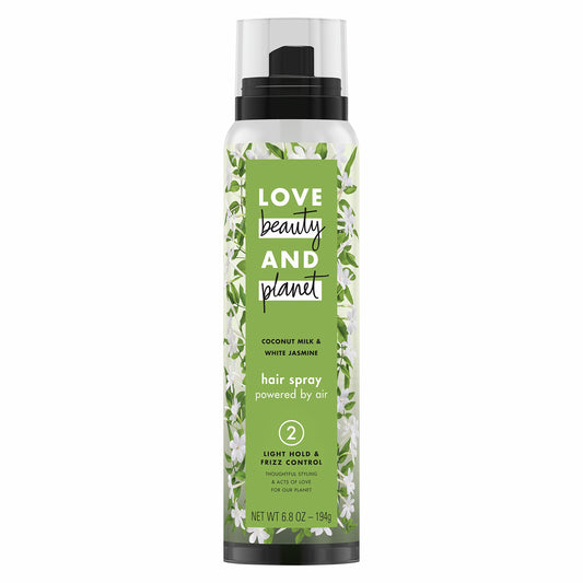 Love Beauty and Planet Frizz Control Hair Spray Coconut Milk and White Jasmine 6.8 oz