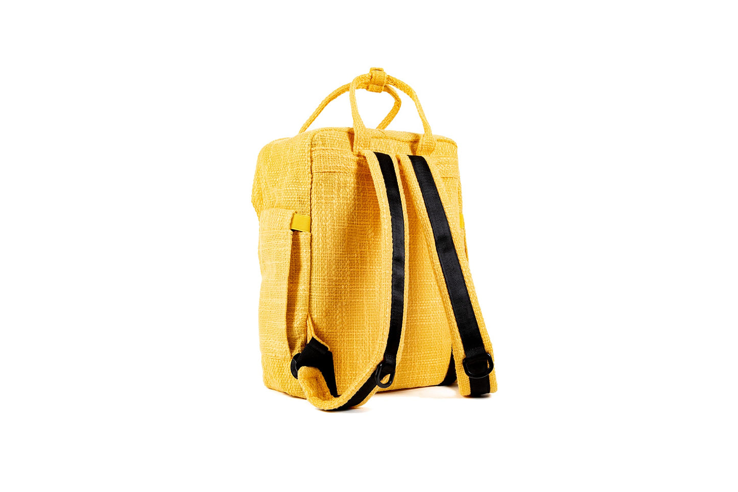 DIME BAGS Classic Laptop Backpack, Hemp Fabric, Everyday Backpack for Traveling, Work, Secret Pocket, Comfortable Adjustable Straps, Padded Interior, Hot Box (Yellow)