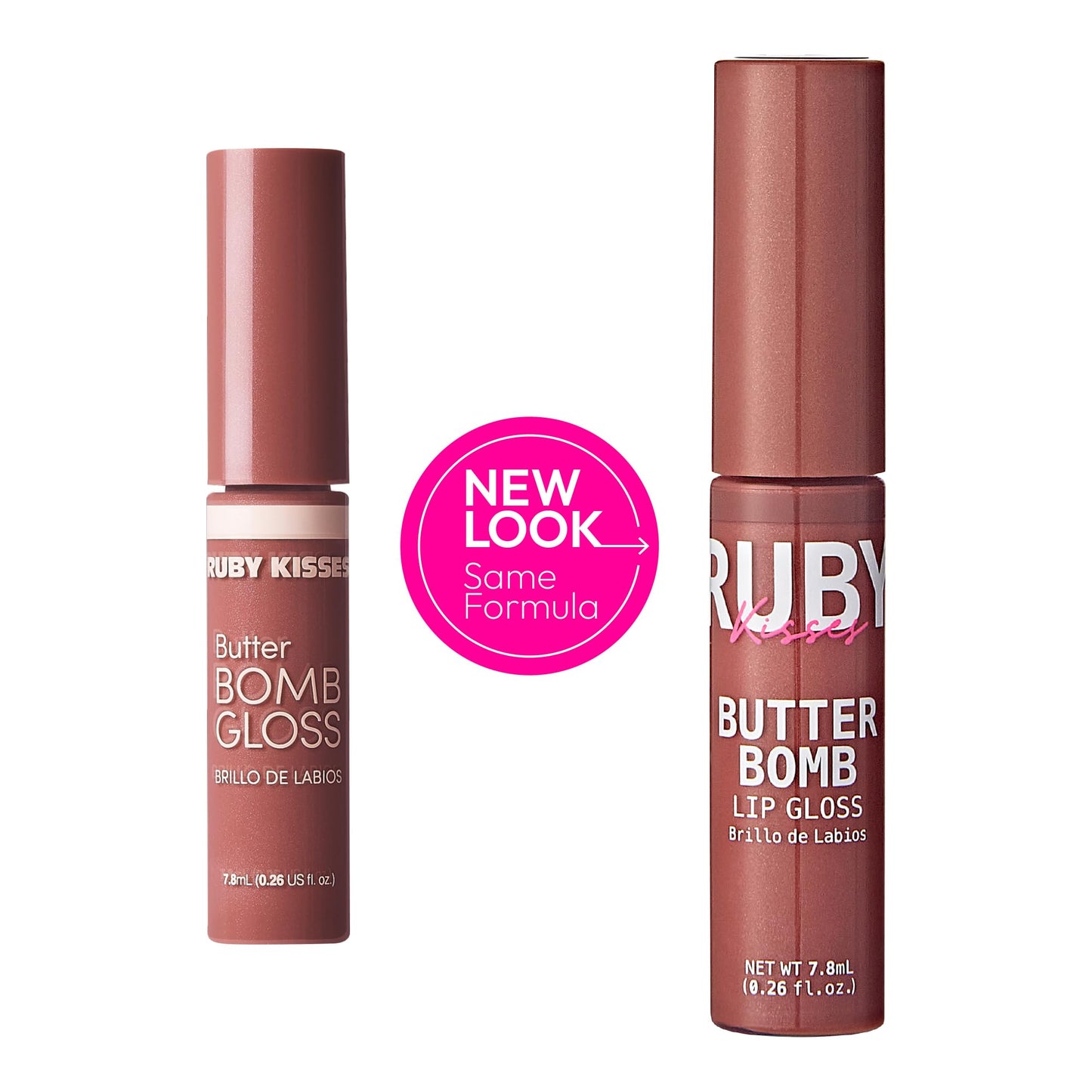 Ruby Kisses Butter Bomb Lip Gloss, High-Shine Non-Sticky Hydrating Plumping
