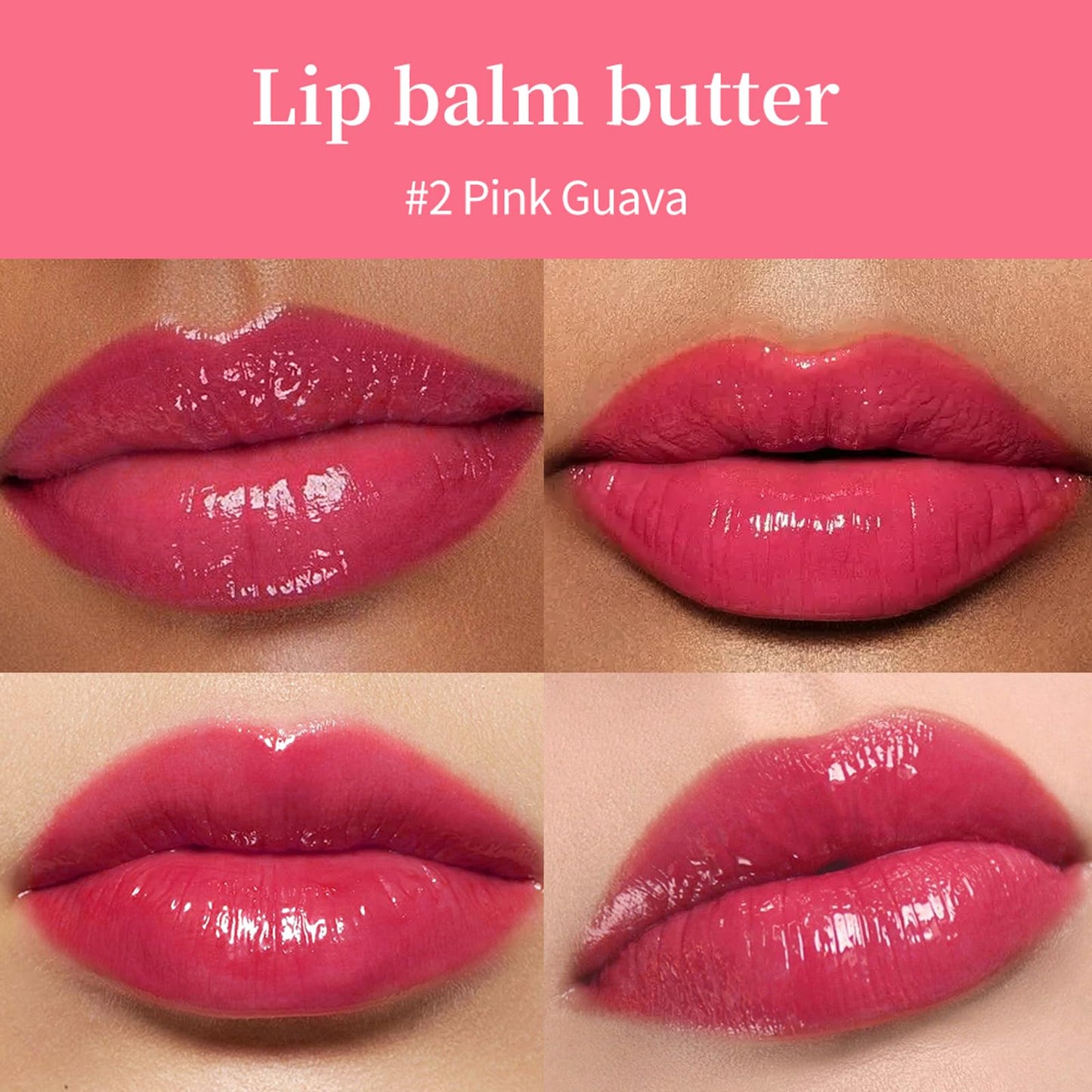 Summer Special Lip Butter Nourishing Hydration Lip Gloss with Shea Butter & Olive Oil Soothes Dry Lips and Lip Care Lip Balm with Natural Tint & Gloss Beauty and Personal Care Eudivine