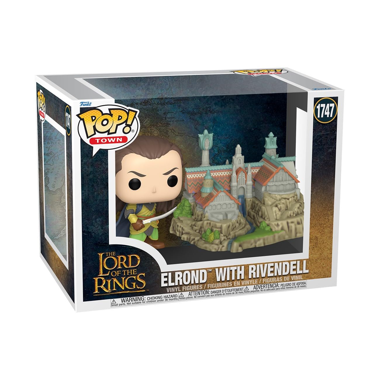 Funko Pop Town: The Lord of The Rings - Elrond with Rivendell - Collectable Vinyl Figure - Gift Idea - Official Merchandise - Toys for Kids & Adults…