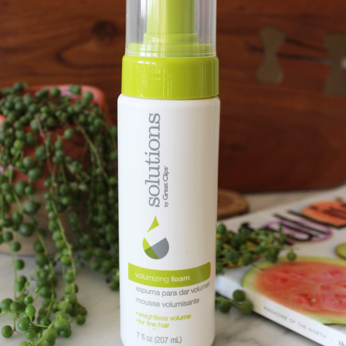 GREAT CLIPS Solutions Volumizing Foam, 7oz | Adds Volume, Softness, & Medium Control | Enhances Natural Shine | For Fine to Medium Hair