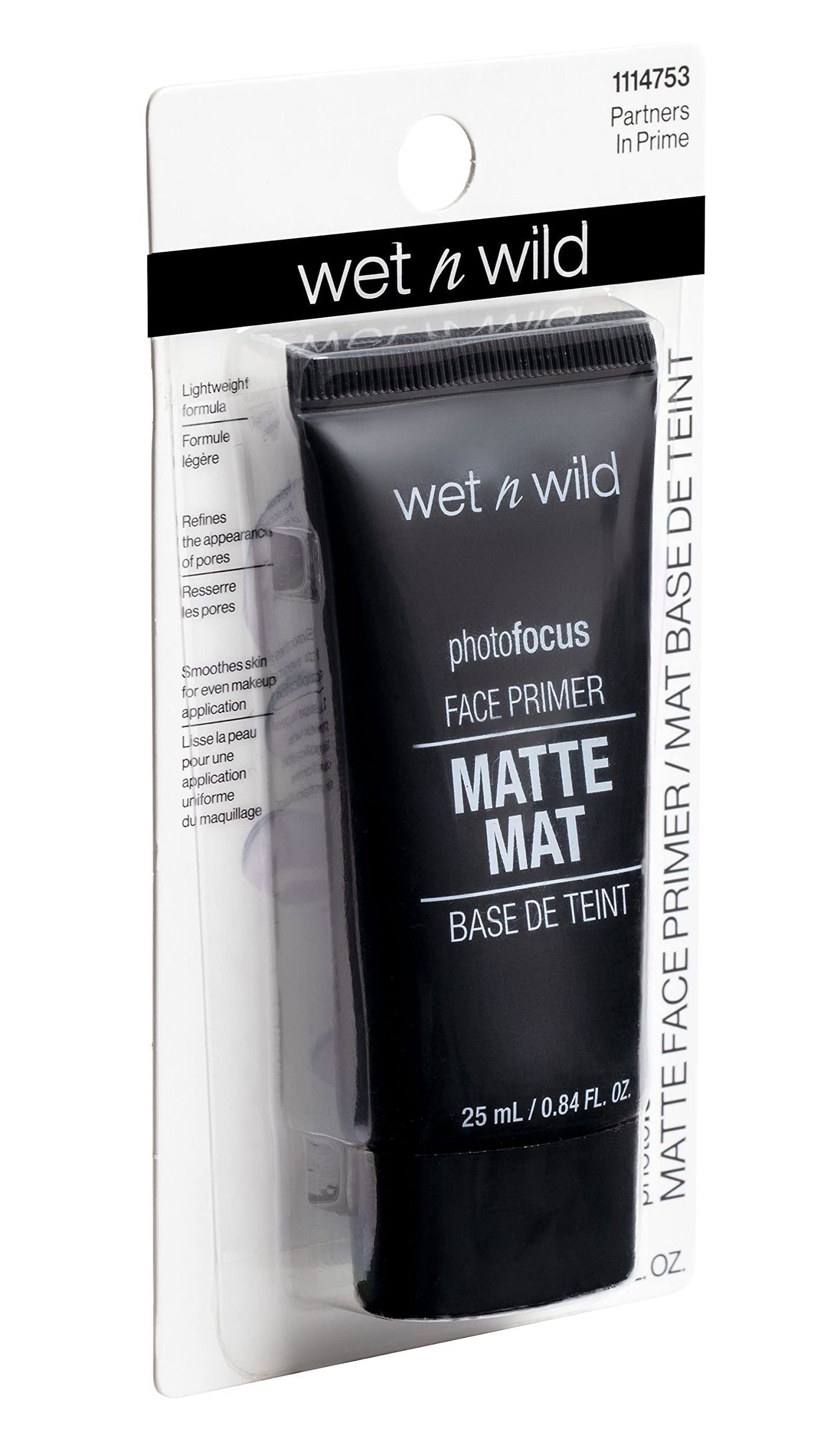 wet n wild Face Primer Photo Focus Matte Face Primer Clear, Perfect Prep & Matte Finish, Extends Makeup Wear, Weightless Hydration with Aloe Vera