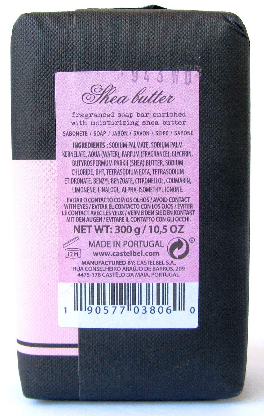 Castelbel Porto - Shea Butter - Fragranced Luxury Soap Bar 10.5 Ounce