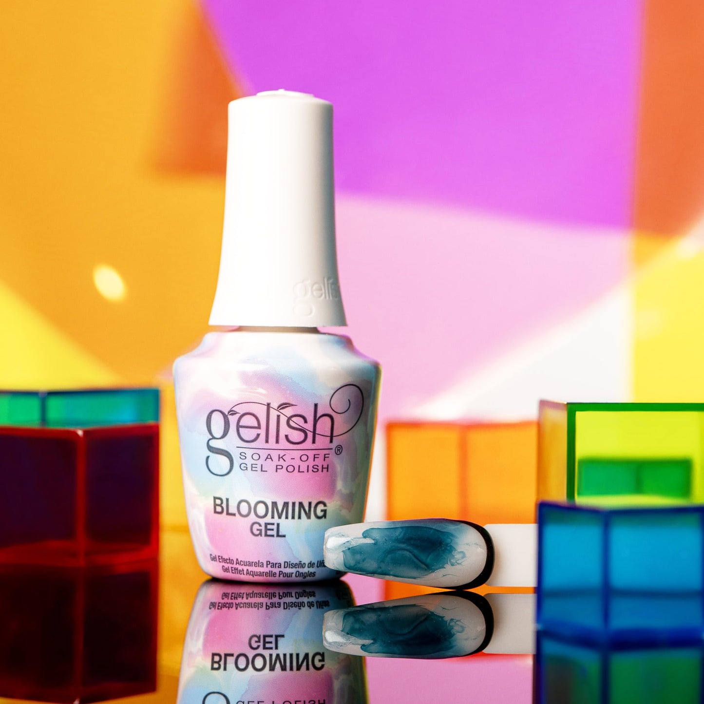 Gelish LED Marble & Watercolor Nail Art Design Coat - Blooming Gel, 15mL Beauty & Personal Care Gelish