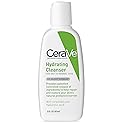 CeraVe Hydrating Face Wash | 3 Fluid Ounce Travel Size | Daily Facial Cleanser for Dry Skin | Fragrance Free