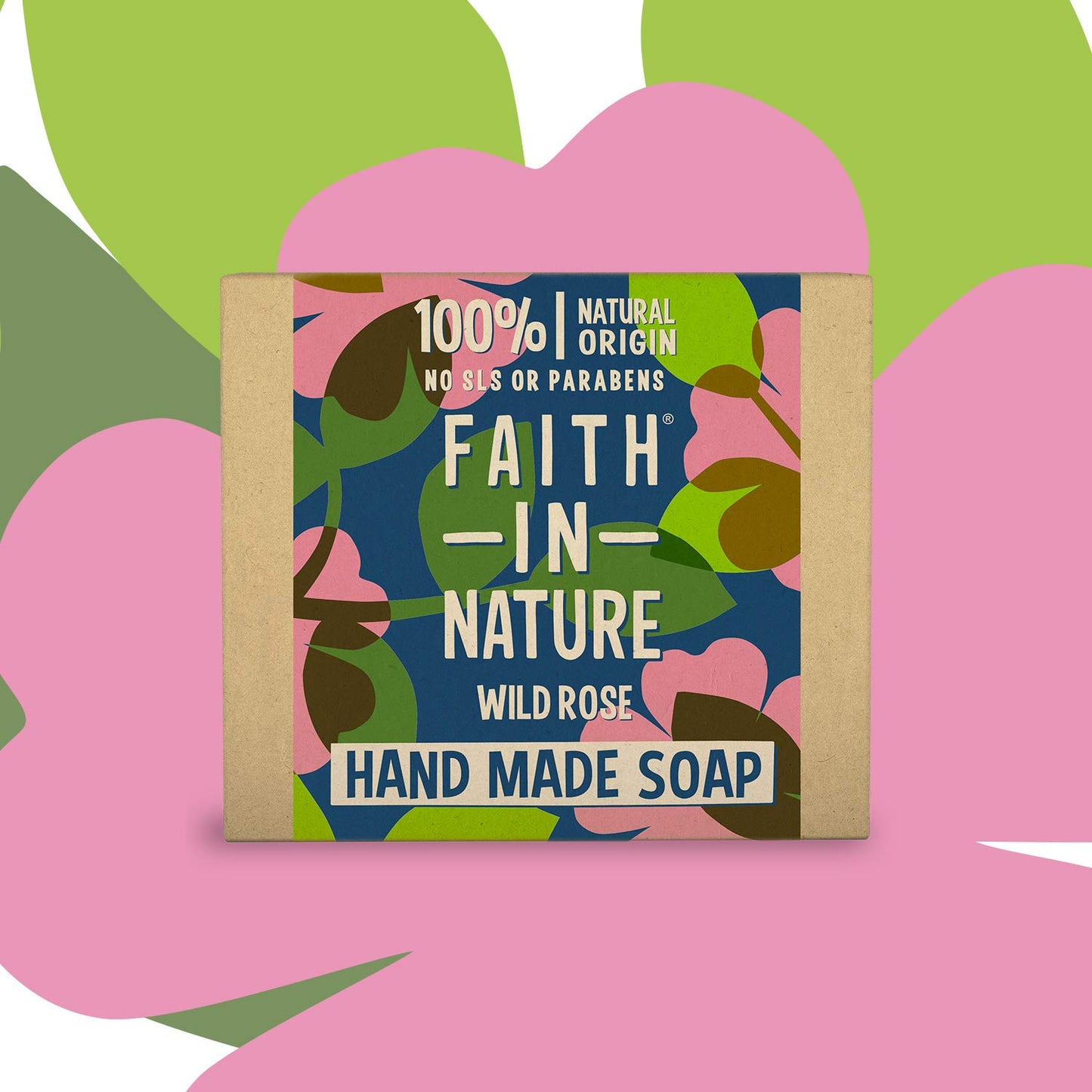 FAITH IN NATURE Natural Wild Rose Hand Soap Bar, Restoring, Vegan and Cruelty Free, Parabens and SLS Free, 100g Beauty & Personal Care FAITH IN NATURE