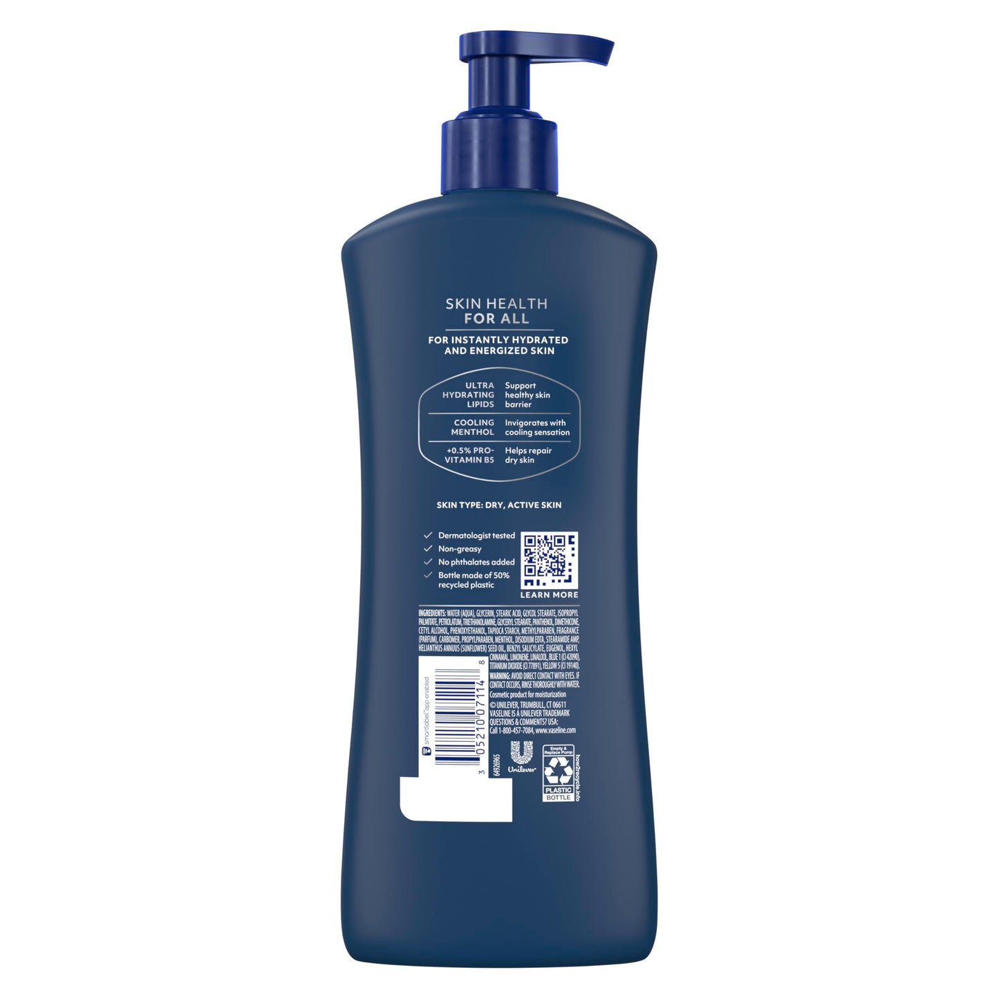 Vaseline Men Healing Moisture Body Lotion - Cooling - 20.3 oz