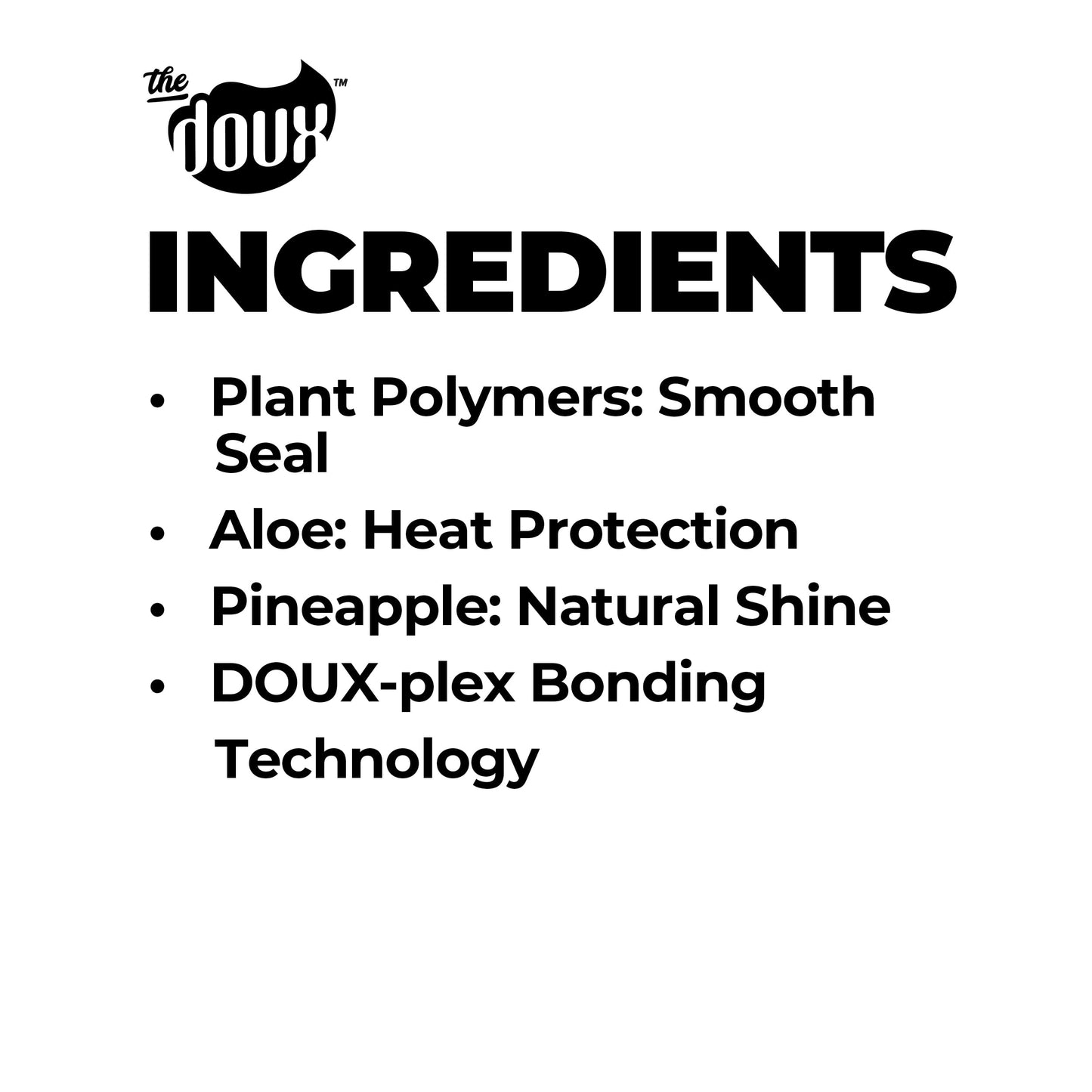 The Doux O.P.P. ONE?PASS PRESS Heat Protection Spray for Hair - Thermal Protector with Jojoba Oil, Aloe & Pineapple - Anti?Frizz Straightening Spray