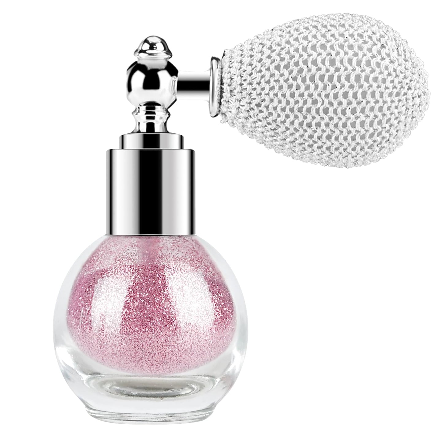 Glitter Powder Spray, Loose Shimmer Powder, Highlighter Spray Makeup for Face Body Hair, Lasting Glitter Hairspray, Cosmetic Sparkling Body Makeup