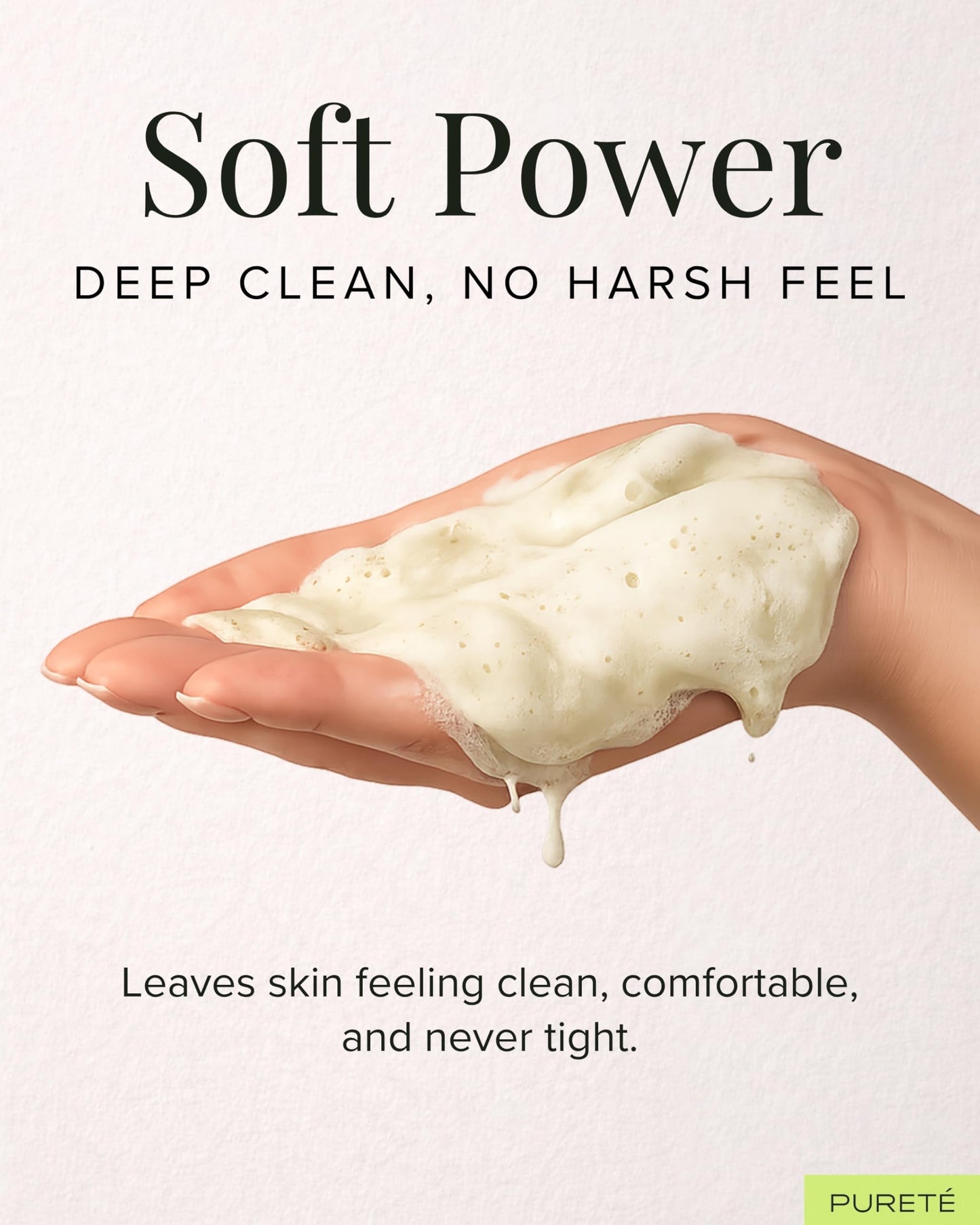 Pureté Greenwash Enzyme Cleansing Powder for Face | Ceremonial Matcha Powder-to-Foam Cleanser | Water-Activated Gentle Exfoliating Face Wash | Made in