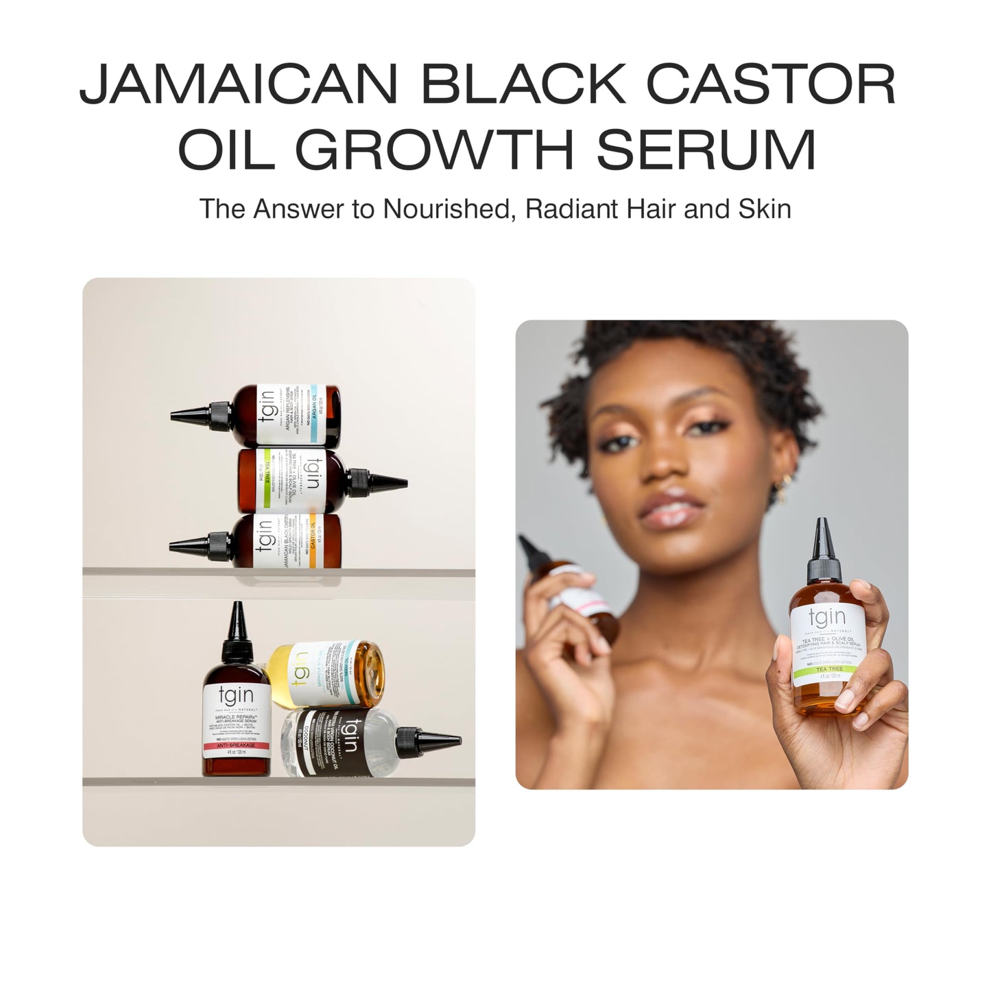 Thank God It's Natural tgin Jamaican Black Castor Oil, Hair & Body Serum - 4oz