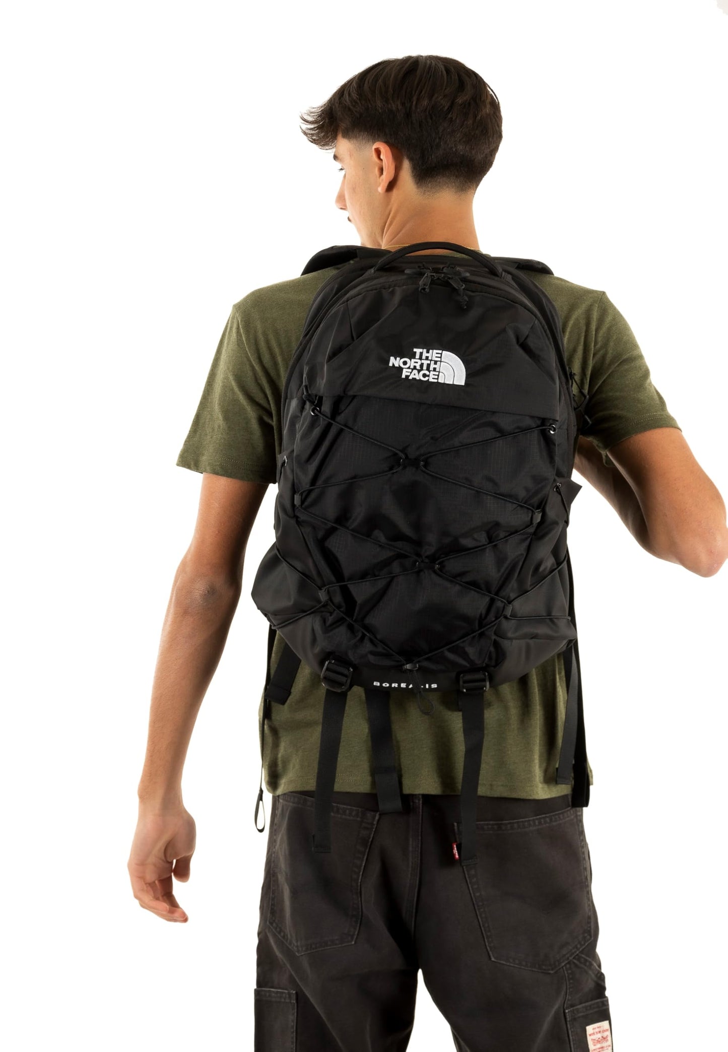 The North Face Borealis Commuter Laptop Backpack - Water Repellent, 16" Laptop Sleeve, Large Main Compartment, TNF Black/TNF Black-NPF, One Size