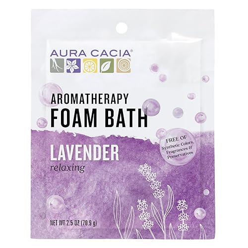 AURA CACIA Lavender Foaming Bath, 2.5 OZ