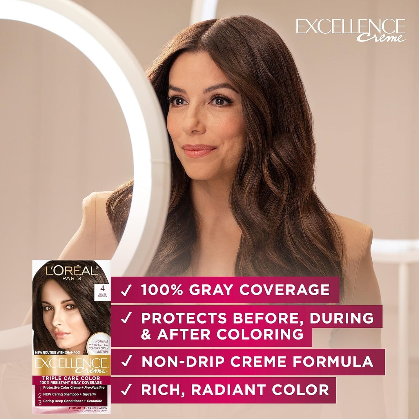 L'Oreal Paris Excellence Créme Permanent Hair Color, Champagne Blonde [8.5A] 1 ea ( Packs of 3)