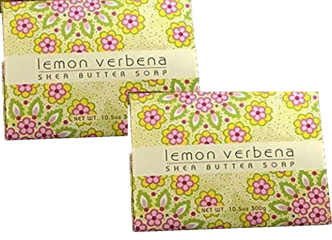 Greenwich Bay Trading Company Set of Two 10.5 oz Shea Butter Soap Bars (Lemon Verbena)