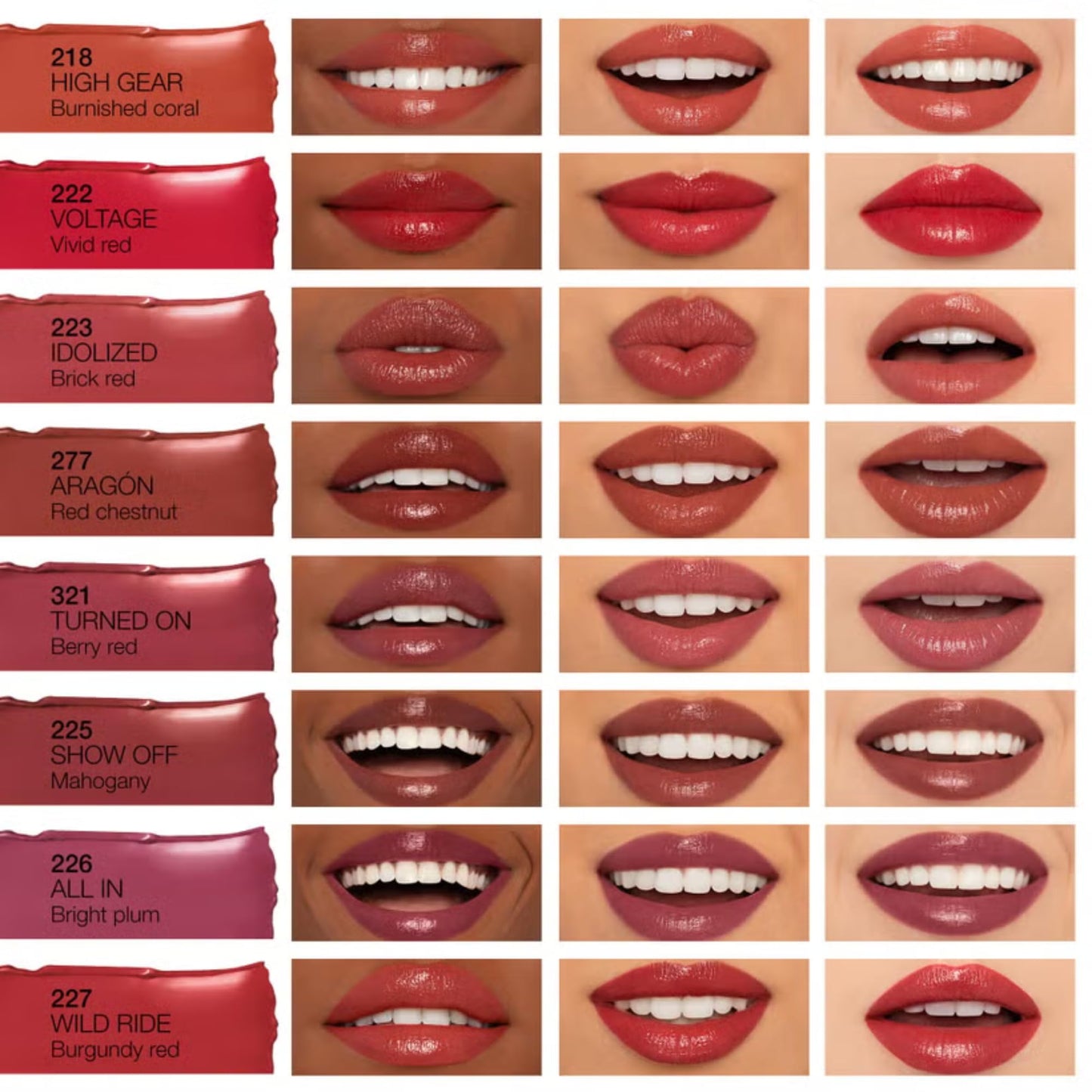 NARS Afterglow Sensual Shine Lipstick - High Gear 218