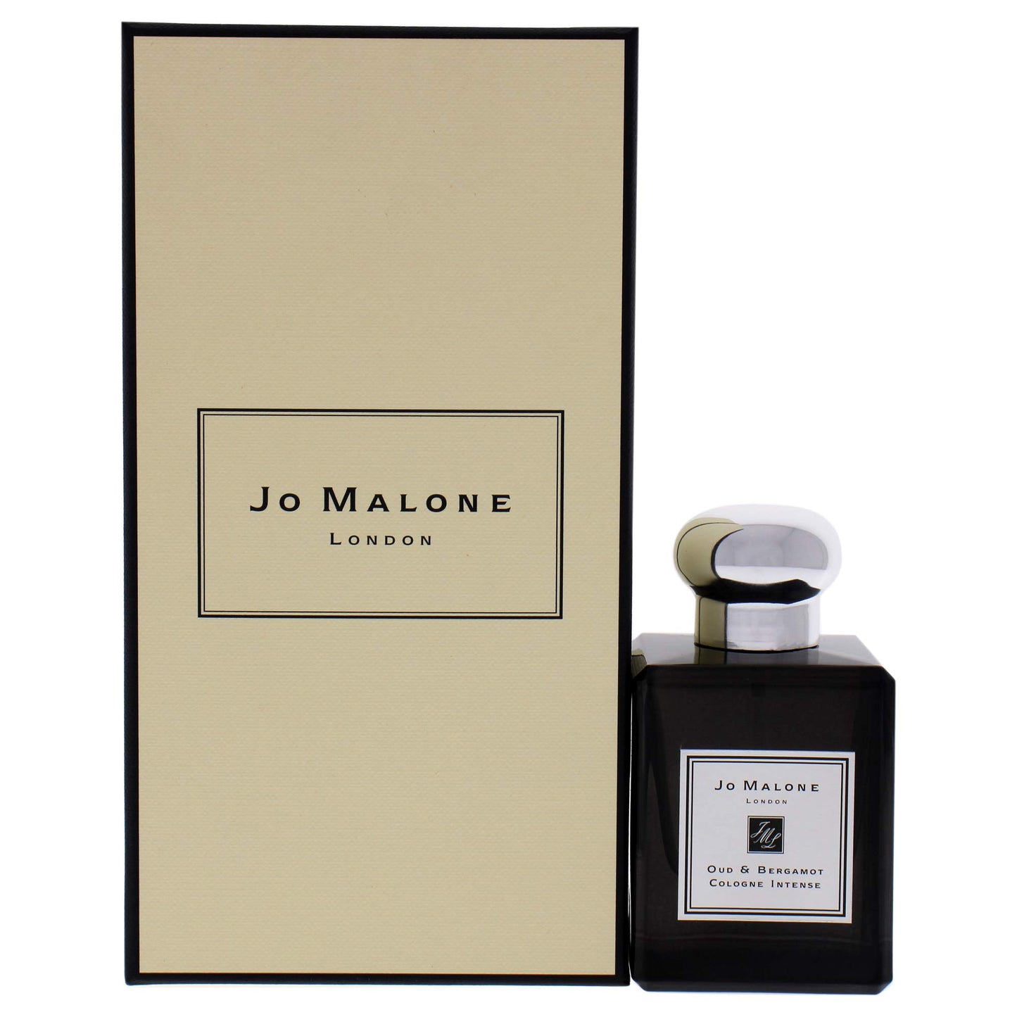 Jo Malone Oud & Bergamot Cologne Intense for Women Eau De Cologne Spray 1.7 Ounces, Black