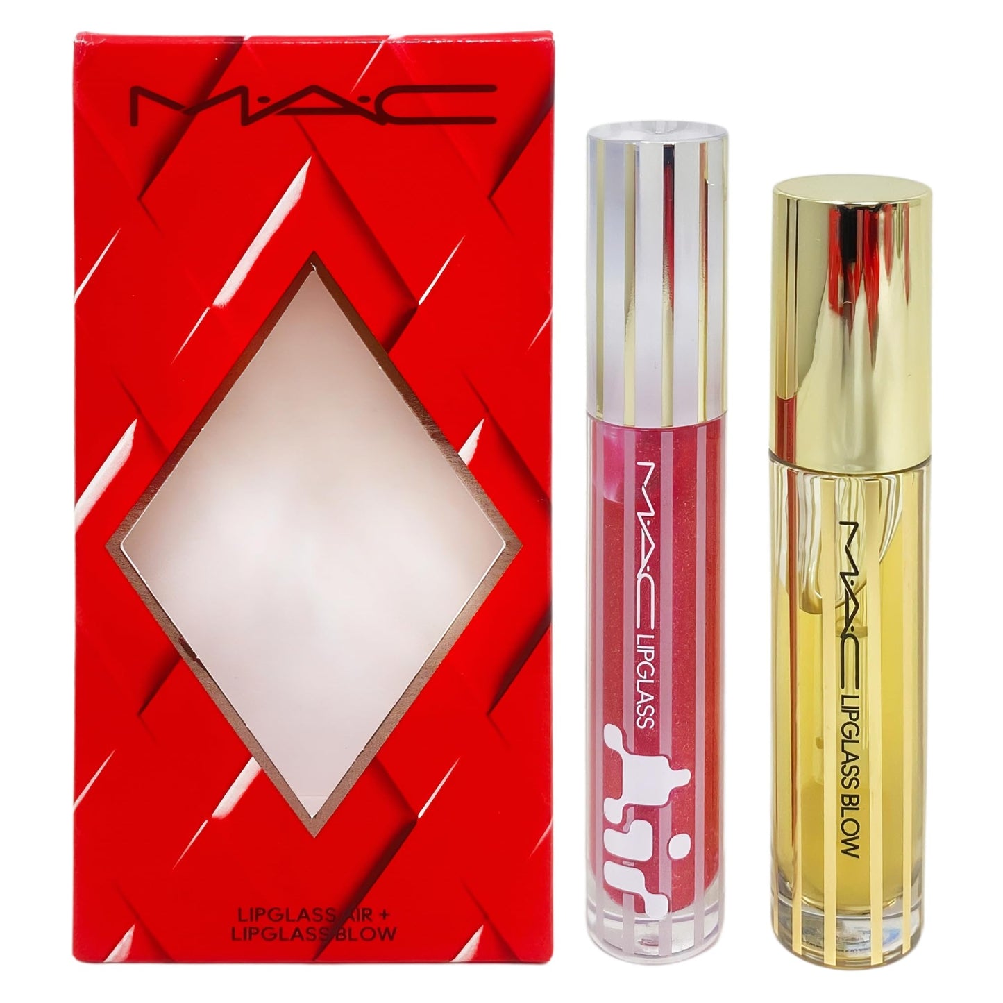 MAC M·A·C Cosmetics Holiday Exclusive Blowing Air Kisses Glossy Lip Duo - Sweet Stuff/Ginger Zinger