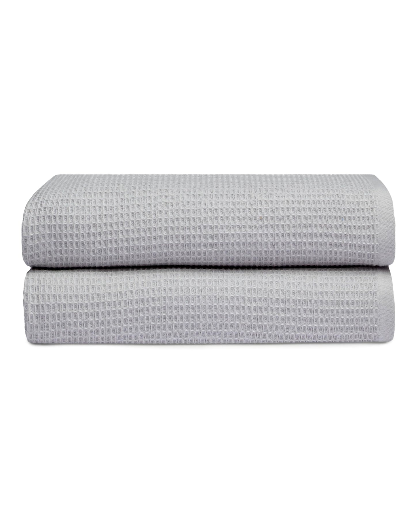 Cozy Earth Waffle Bath Towels - 60% Cotton 40% Viscose from Bamboo Bath Towels 30 x 58 Inches - Soft & Absorbent Terry, Reversible Mini Textured…