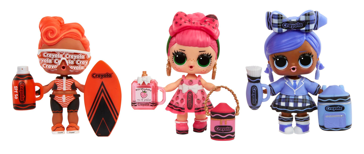 LOL Surprise Loves Crayola Tots - Collectible Doll, 7 Surprises, Crayon Color Theme, Limited Edition Small Doll, Great Toy Gift for Girls Ages 3+