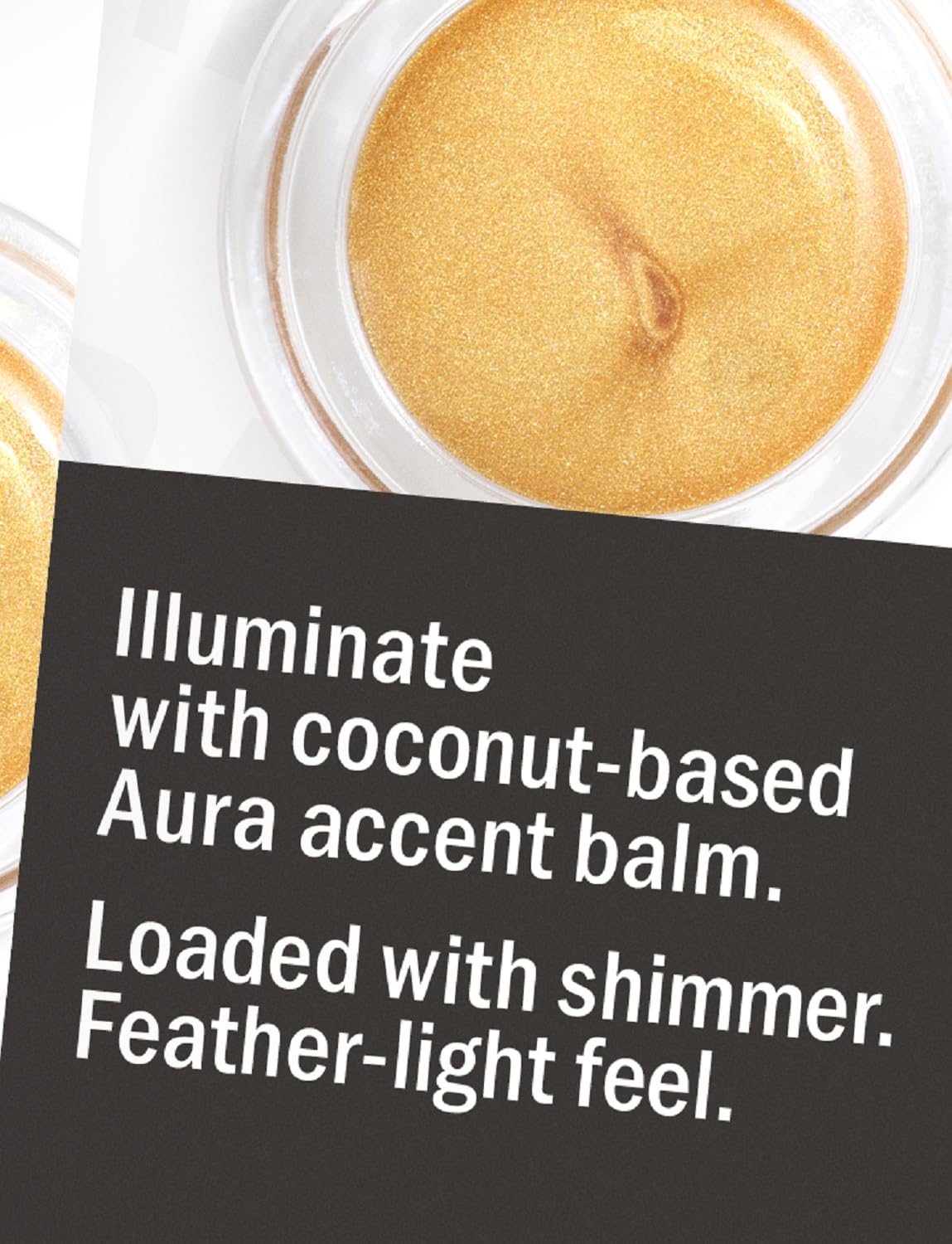Hurraw! Aura Accent Balm, Gold (warm sunny yellow tones): Multi-use highlighter + shimmer. Natural cosmetic make-up. Clean beauty. Organic, Certified