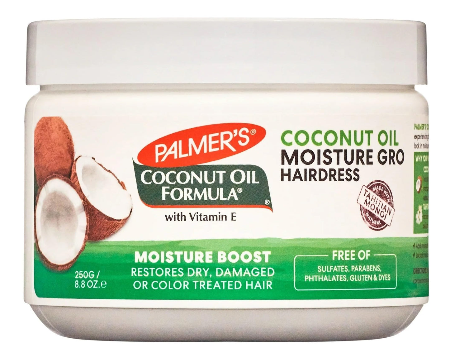 Palmer's Coconut Oil Formula Moisture Gro Hairdress, 8.8 Ounces each (Pack of 3)