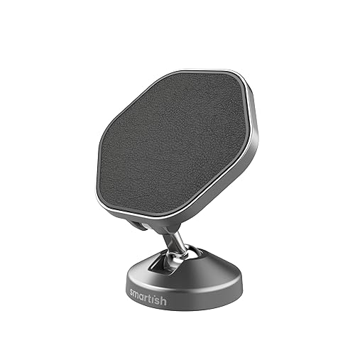 Smartish® MagSafe Mountaineer Car Mount - Compatible w/Apple iPhone 17/16/15/14/13 - Magnetic Stick on Adhesive Phone Holder - Extra Strength Magnet…