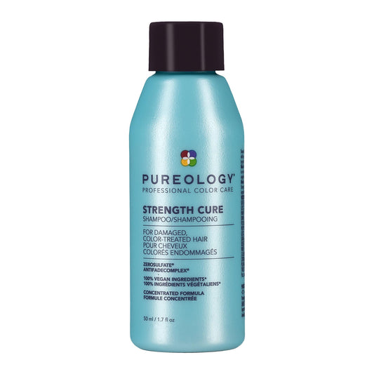 Pureology Strength Cure Shampoo - For Damaged or Color Treated Hair, Hair Strengthening & Prevents Breakage, Seals Split Ends, Vegan & Sulfate-Free
