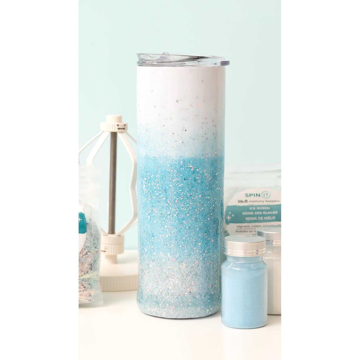 We R Spin It Glitter 3/Pkg-Glow-in-The-Dark
