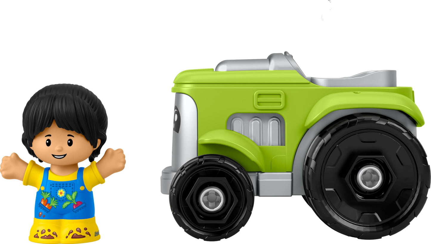 Fisher-Price Little People Toddler Toy Tractor and Farmer Character Figure for Preschool Pretend Play Kids Ages 1+ Years