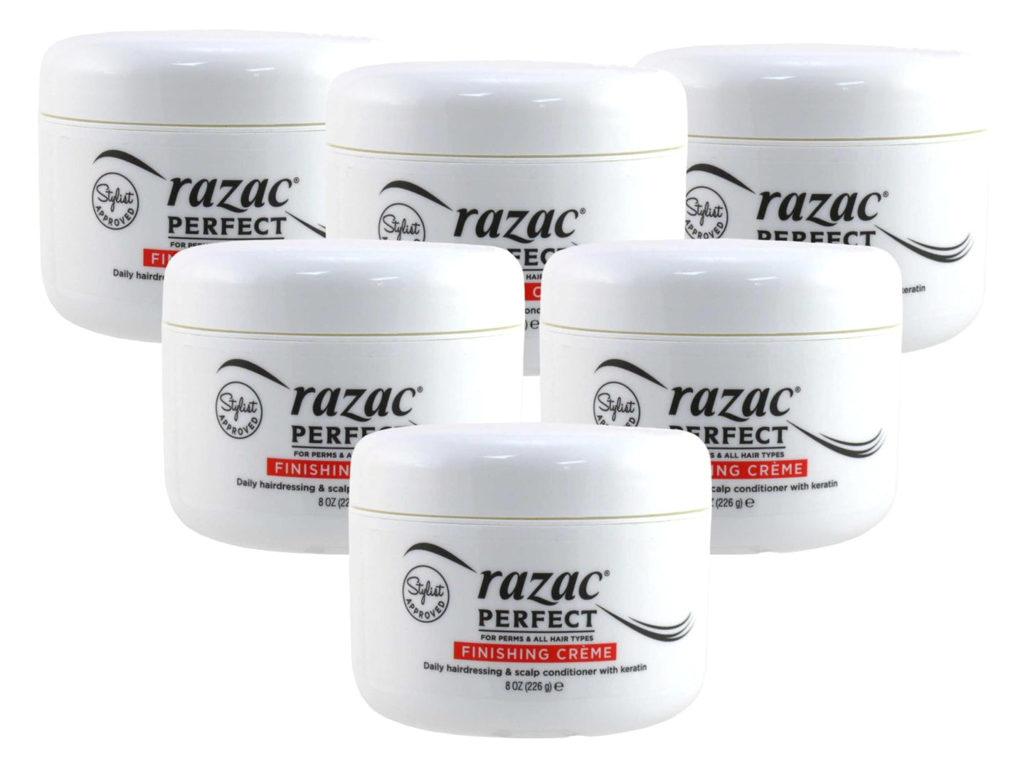 Razac Perfect For Perms Finish Creme 8 Ounce (235ml) (6 Pack)