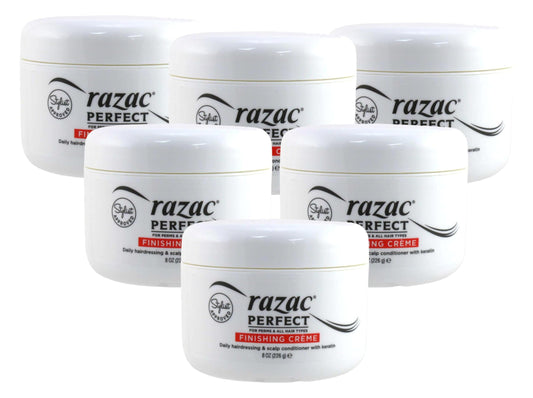 Razac Perfect For Perms Finish Creme 8 Ounce (235ml) (6 Pack)