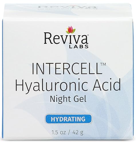Reviva Intercell Night Face Gel With Hyaluronic Acid, Increase Skin Moisture - 1.25 Oz