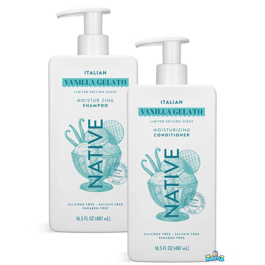 Native Italian Vanilla Gelato Limited Edition Moisturizing Shampoo Conditioner 16.5 fl oz - Pack Of 02