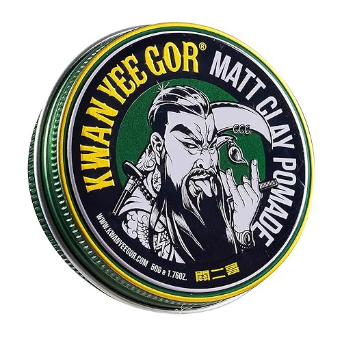 KWAN YEE GOR Strong Hold Matte Shine Hair Pomade 1.76oz for Men Styling