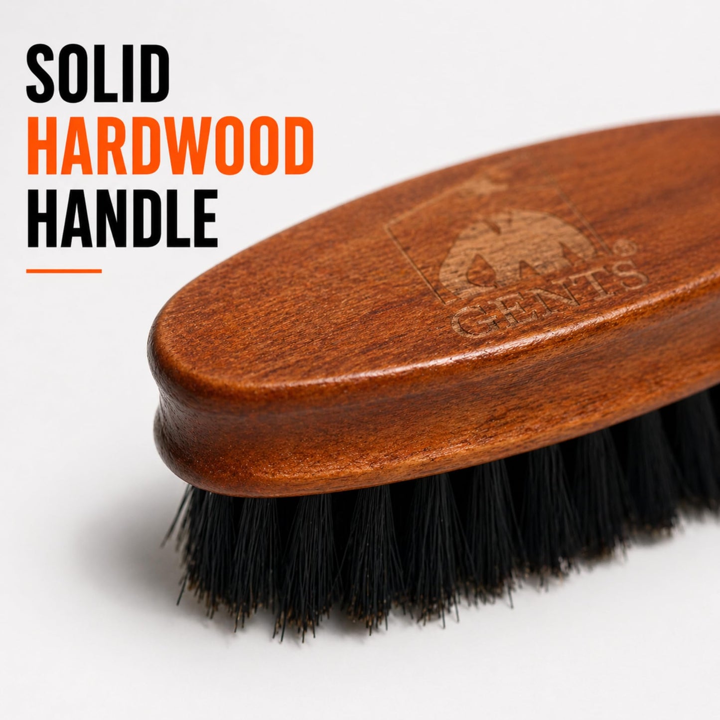 Gents Wood Small Travel Beard Brush - Natural Boar Bristles with Wooden Grooved Handle Mini Size Portable (Small, 3, Count) Beauty and Personal Care G.B.S