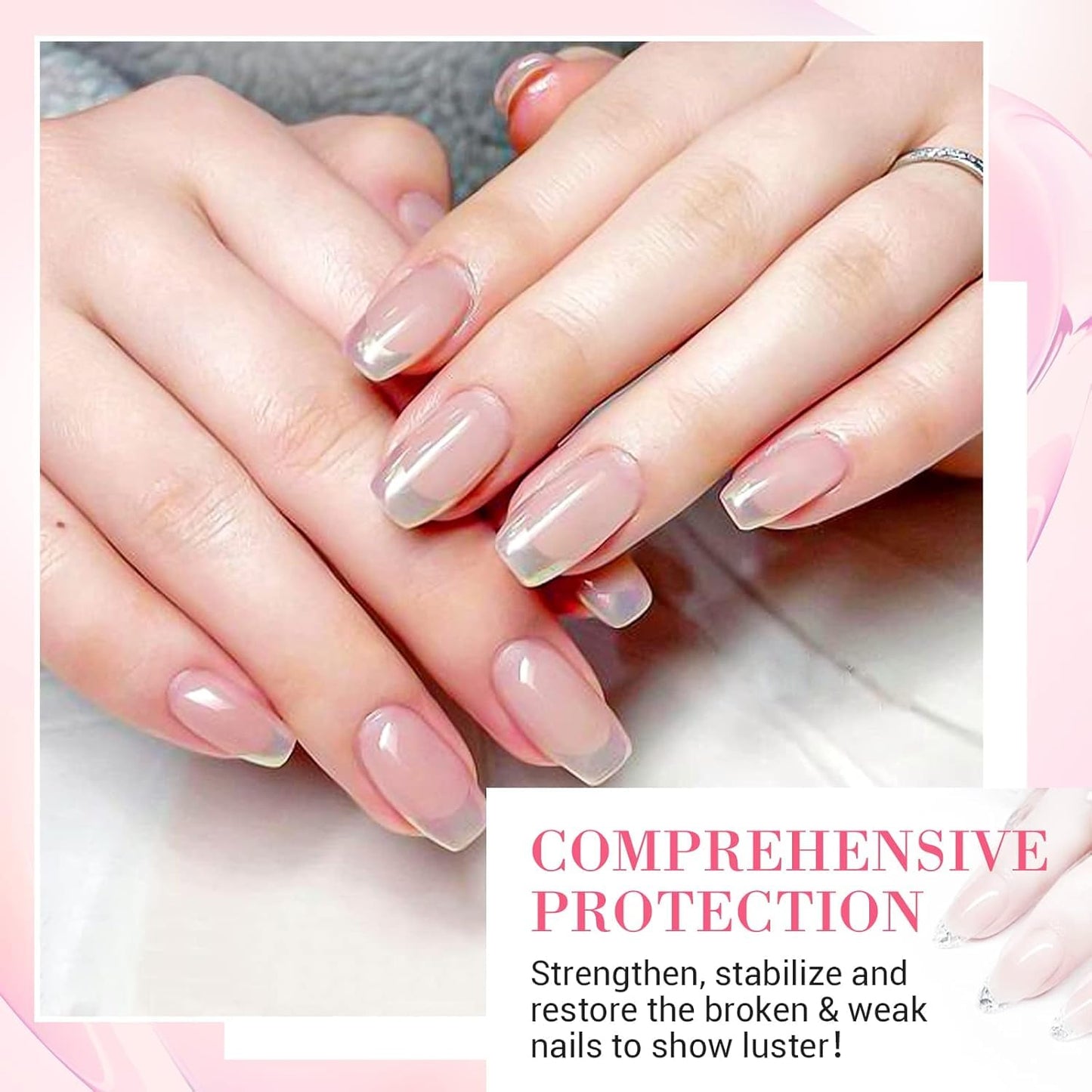 AzureBeauty Nail Repair Kit Transparent Crystal for Broken Cracked Split Weak Nails, Ideal Solution Emergency Easy Quick Fix Dip Powder 28 g 1 Oz Beauty and Personal Care AZUREBEAUTY