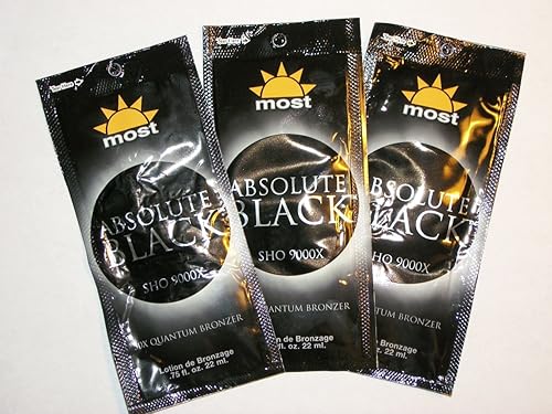 3 packets 2010 Absolute Black SHO 9000x 50X Quantum bronzers