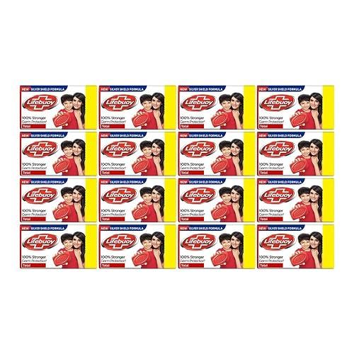 Lifebuoy Total Red Soap, 16-Count - 44 grams each