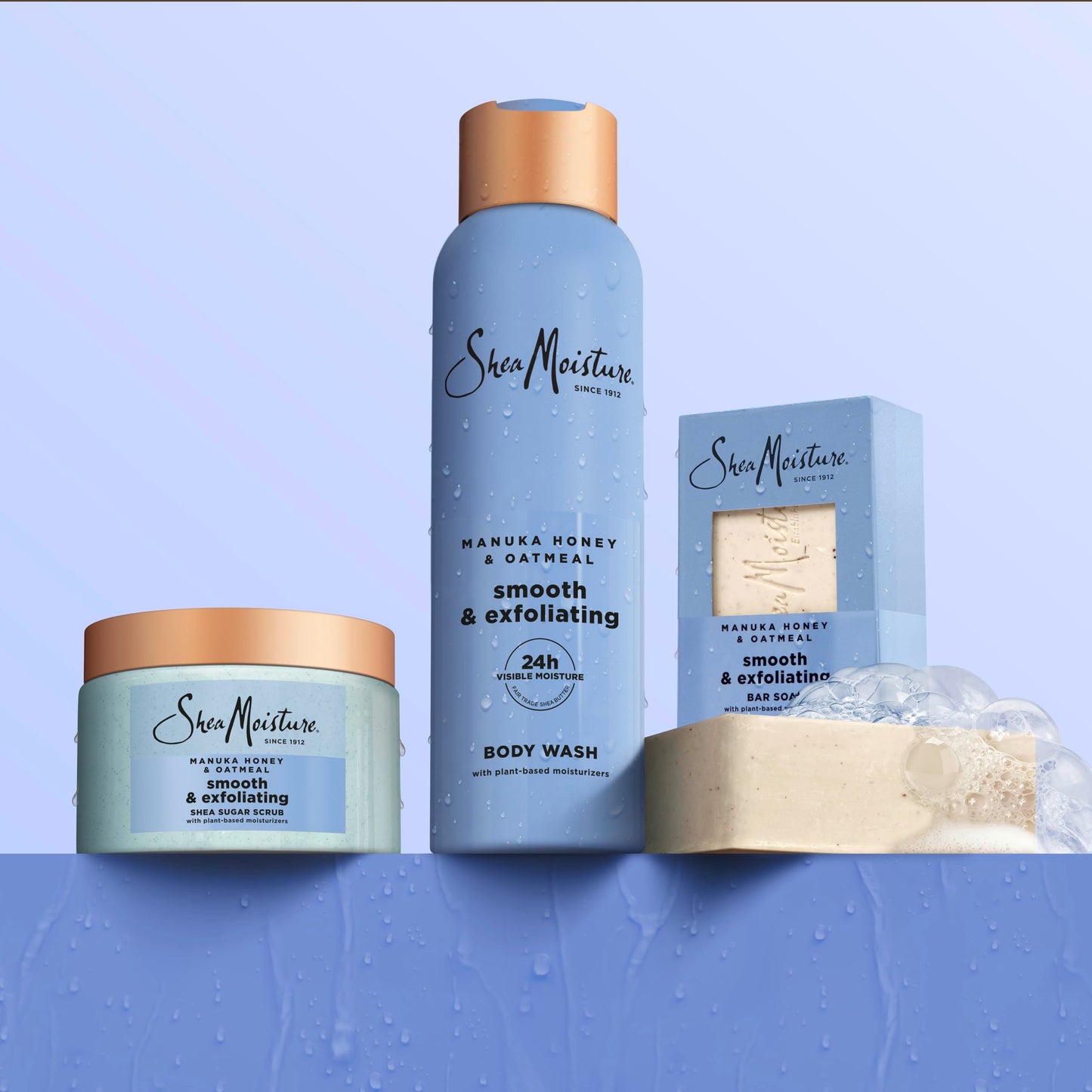 SheaMoisture Shea Sugar Body Scrub Manuka Honey Oatmeal for smooth & exfoliating Smooth and Exfoliating Body scrub with 24h shea moisture nutrients 12 Beauty & Personal Care Shea Moisture