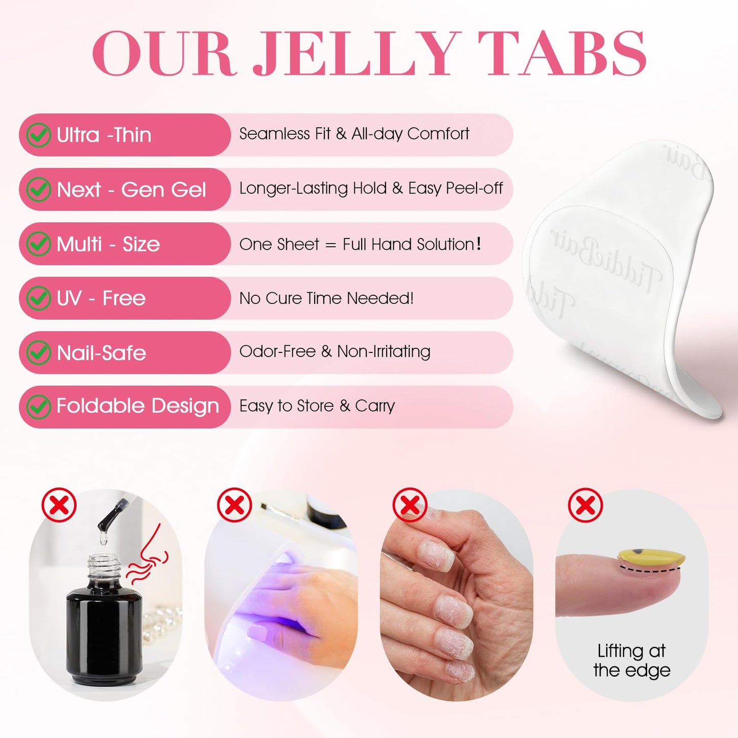 480pcs Strong Hold Nail Adhesive Tabs for Press On Nails -20 Sheets 480pcs 12 Sizes Nail Glue Tabs, 0.3mm Ultra Thin Waterproof Breathable Nail Glue Beauty and Personal Care TiddieBair