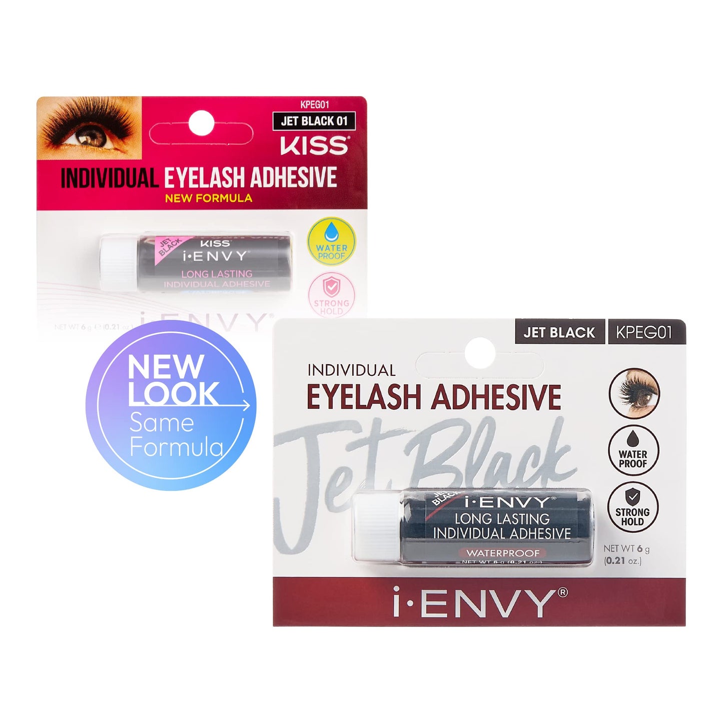 i-Envy Semi-Permanent Lash Glue Adhesive for Individual Cluster Lashes & Lash Extension, Waterproof Strong Hold, Long-Lasting Up to 2 Weeks