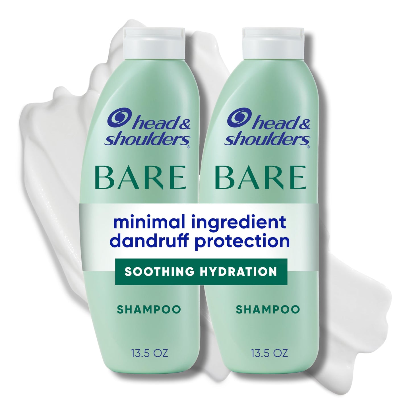 Head & Shoulders Anti-Dandruff Shampoo, BARE Soothing Hydration Twin Pack, 1% Pyrithione Zinc, Dry Scalp Relief, Free of Sulfates, Silicones, Dyes Beauty and Personal Care Head & Shoulders Default Title