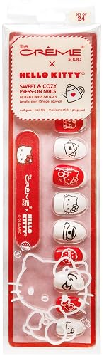 Press on Nails, Artificial Nail Tips for Manicure Beauty & Personal Care the CRÈME shop X HELLO KITTY