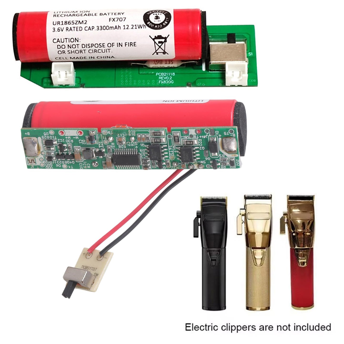 SPONGL Professional Hair Trimmer Motherboard 2600mAh/3300mAh Battery Motherboard Trimmer Repair for 870 Accessories Beauty and Personal Care SPONGL