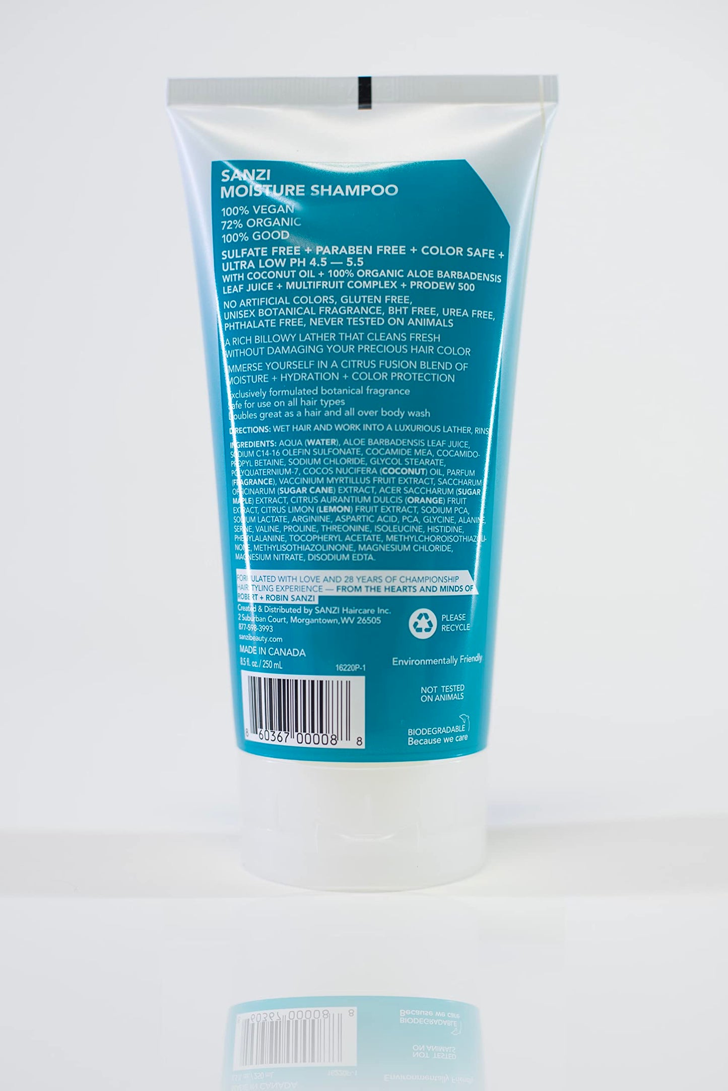 Zi Sanzi Performance Organics Combo: Vegan and Gluten-Free Shampoo and Conditioner Set - 100% Organic Ingredients for Deep Nourishment, Sulfate-Free